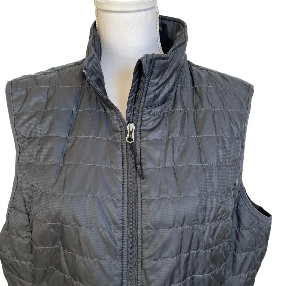 Port Authority Vest Women's XXL Black Packable Quilted Self Storage Bag Full Zip